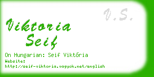 viktoria seif business card